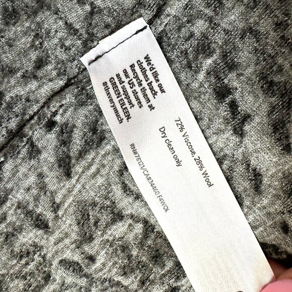 EILEEN FISHER Open Front Cardigan Sweater Wool Black Speckled - Picture 7 of 16